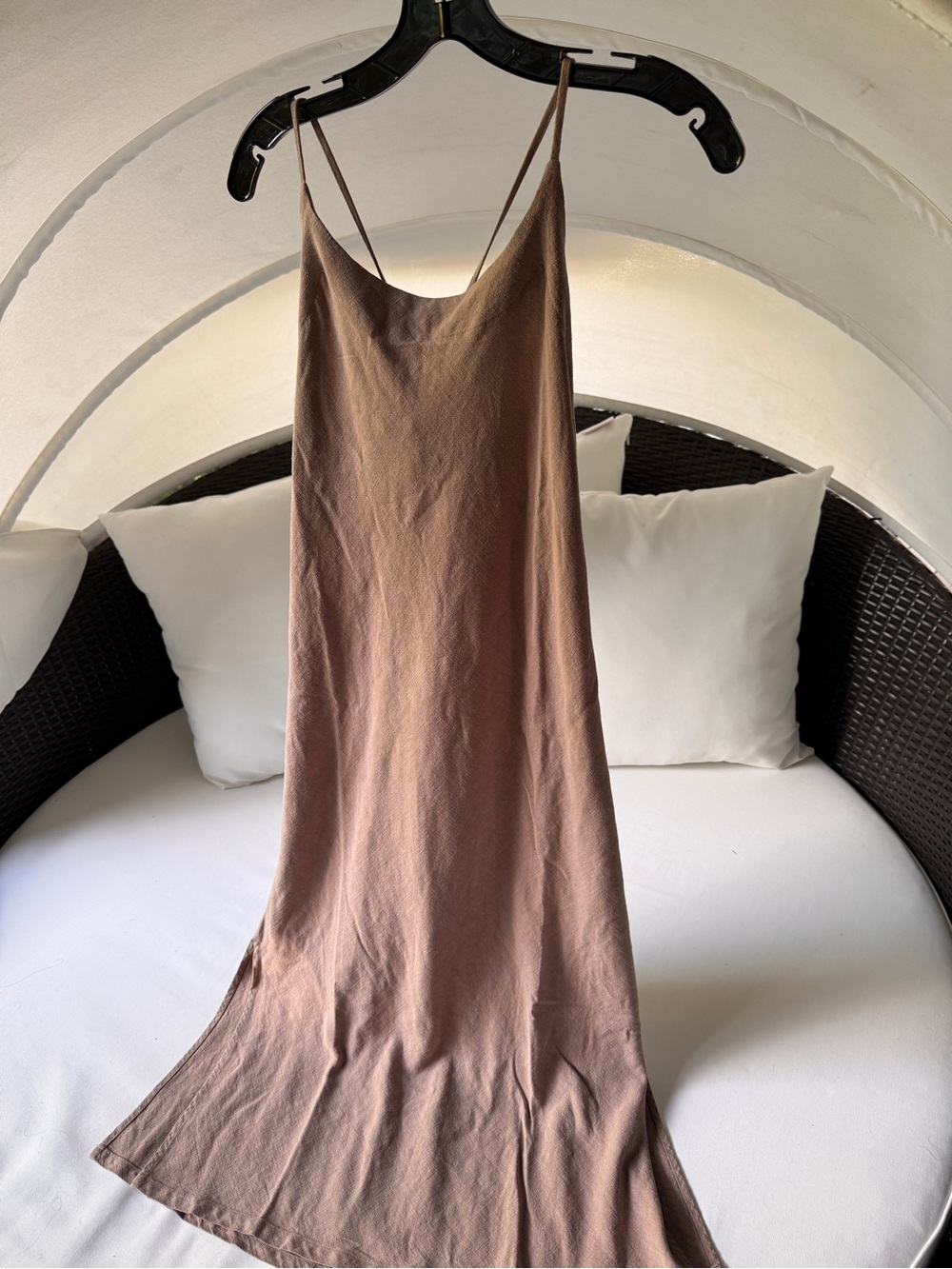 Splendid Breeze Maxi Dress Brown Sugar Taupe Neutral Size XL Women NWOT